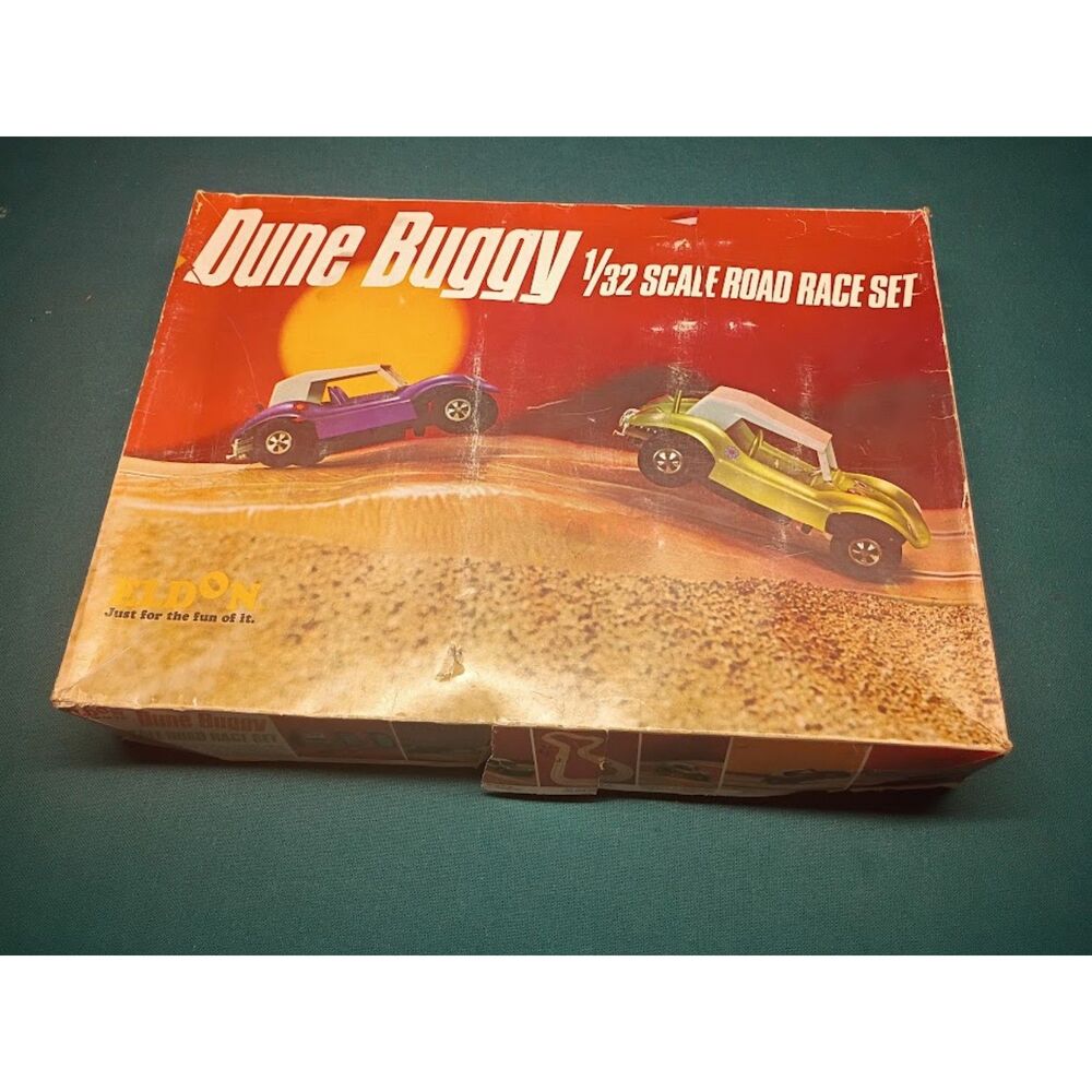 Dune Buggy 1/32 Scale Road Race Set In Box Slot Car Set Untested